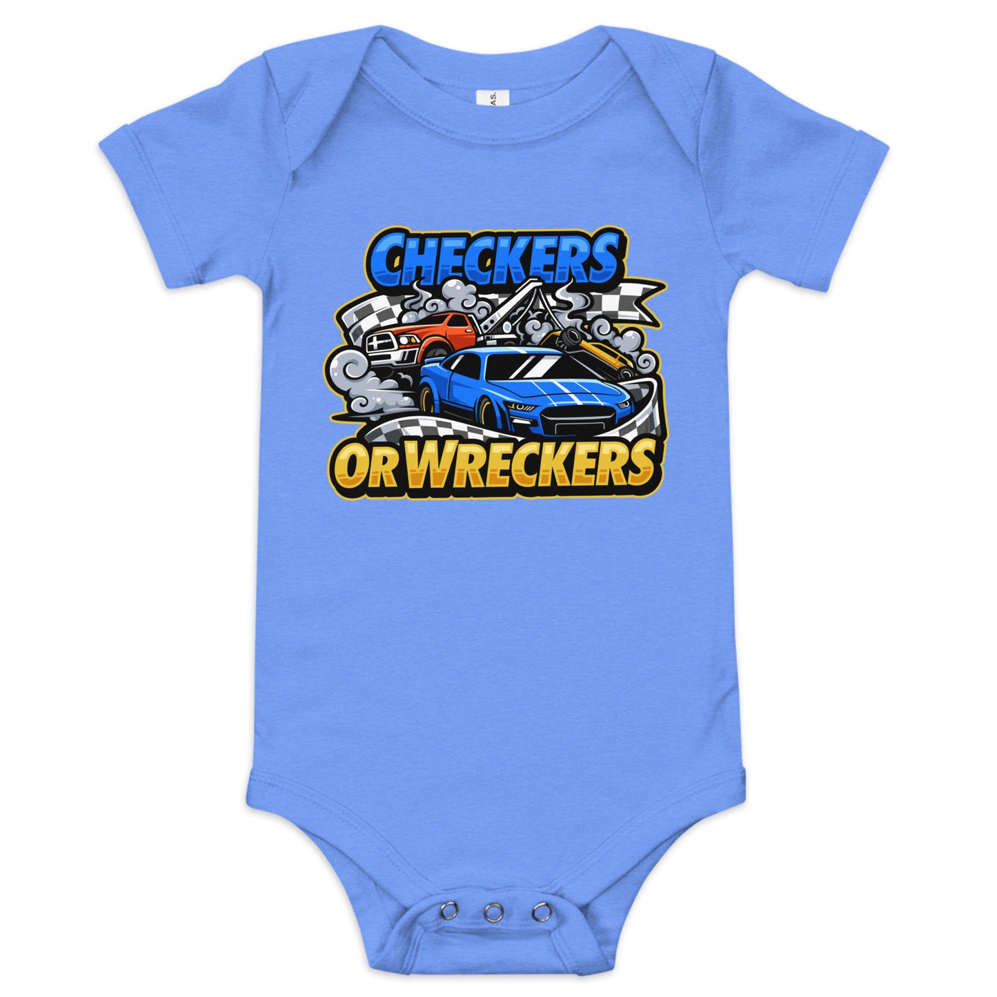 Checkers or Wreckers Baby One Piece