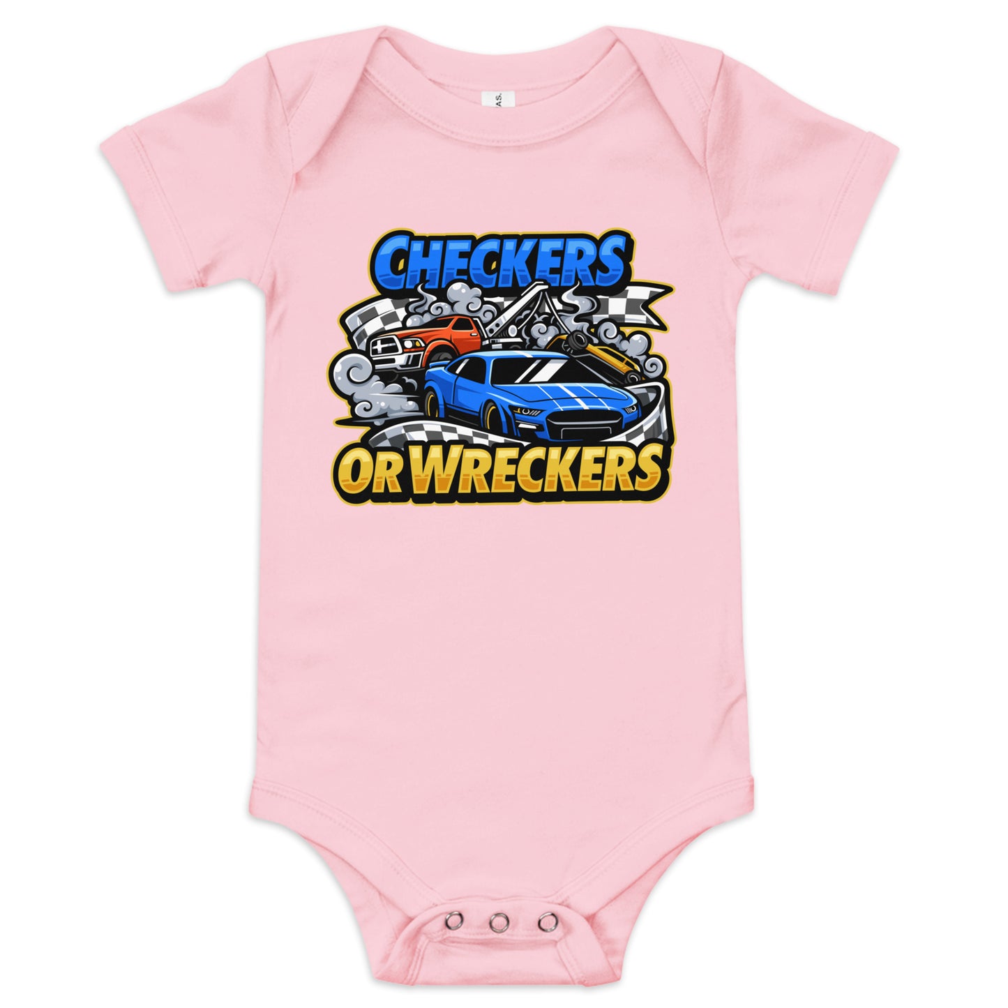 Checkers or Wreckers Baby One Piece