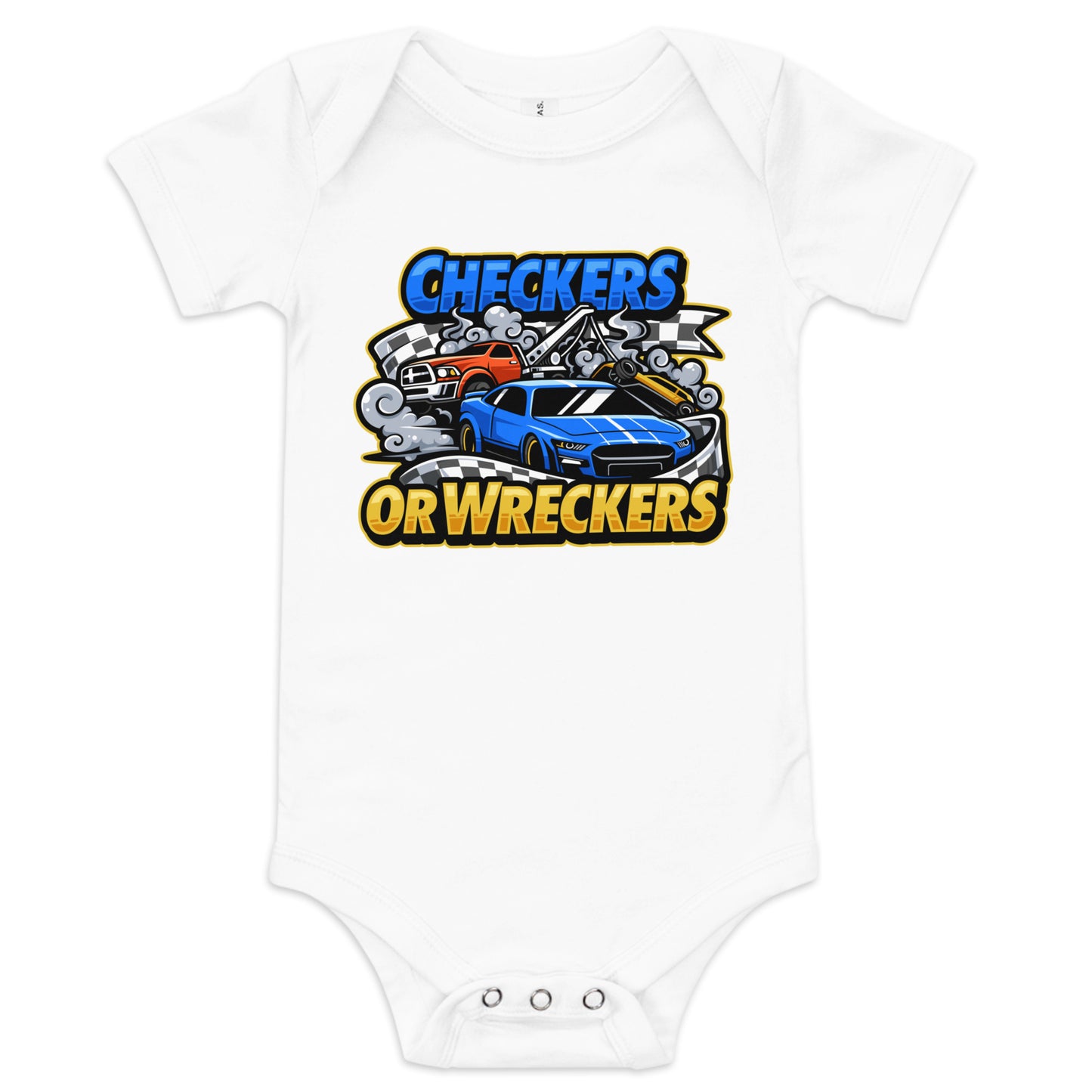 Checkers or Wreckers Baby One Piece