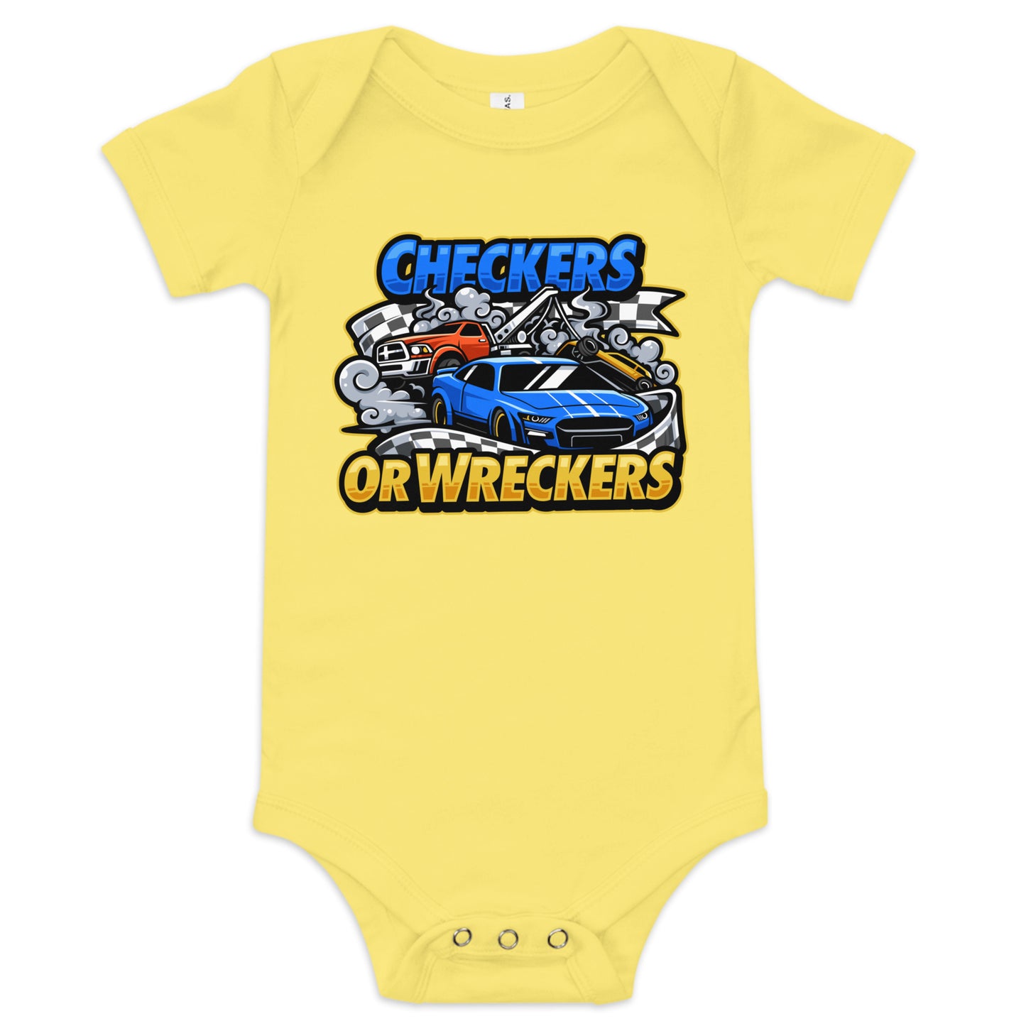 Checkers or Wreckers Baby One Piece