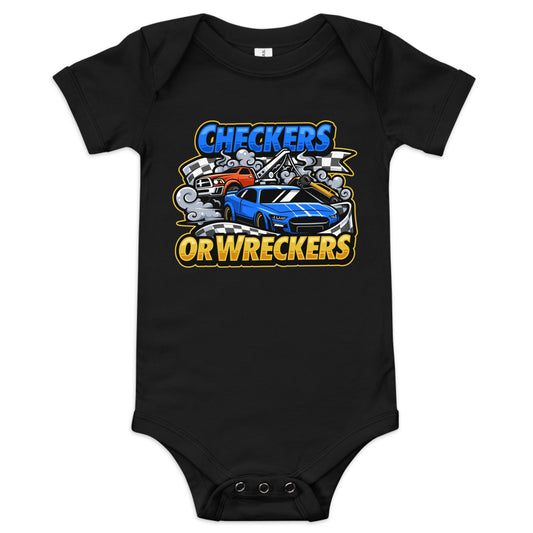 Checkers or Wreckers Baby One Piece