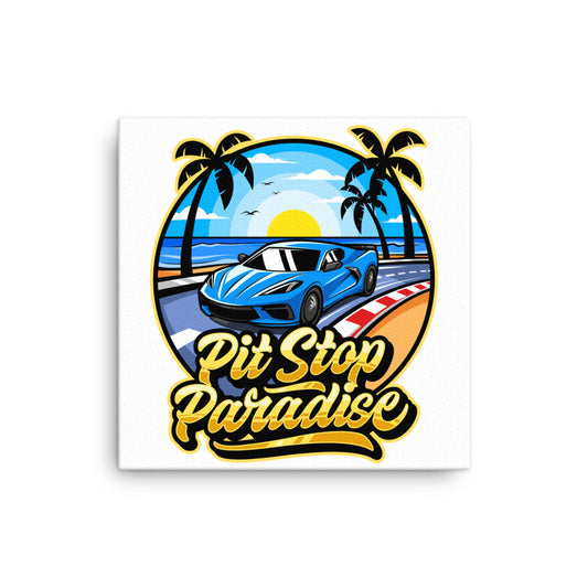 Pit Stop Paradise Canvas