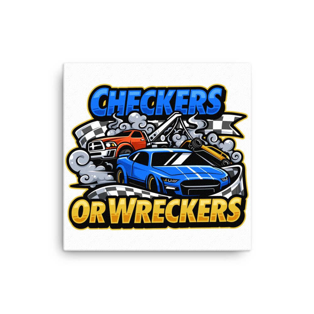 Checkers or Wreckers Canvas