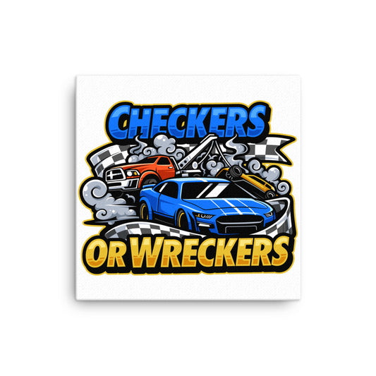 Checkers or Wreckers Canvas