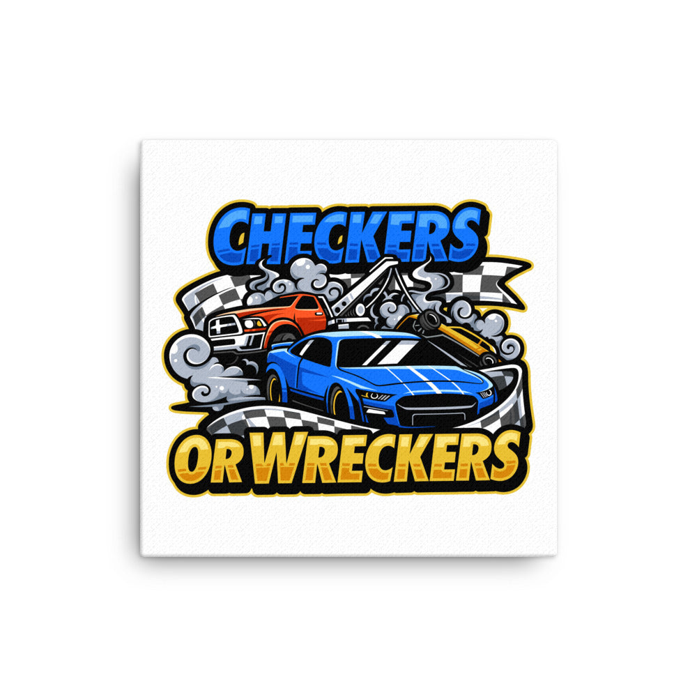 Checkers or Wreckers Canvas