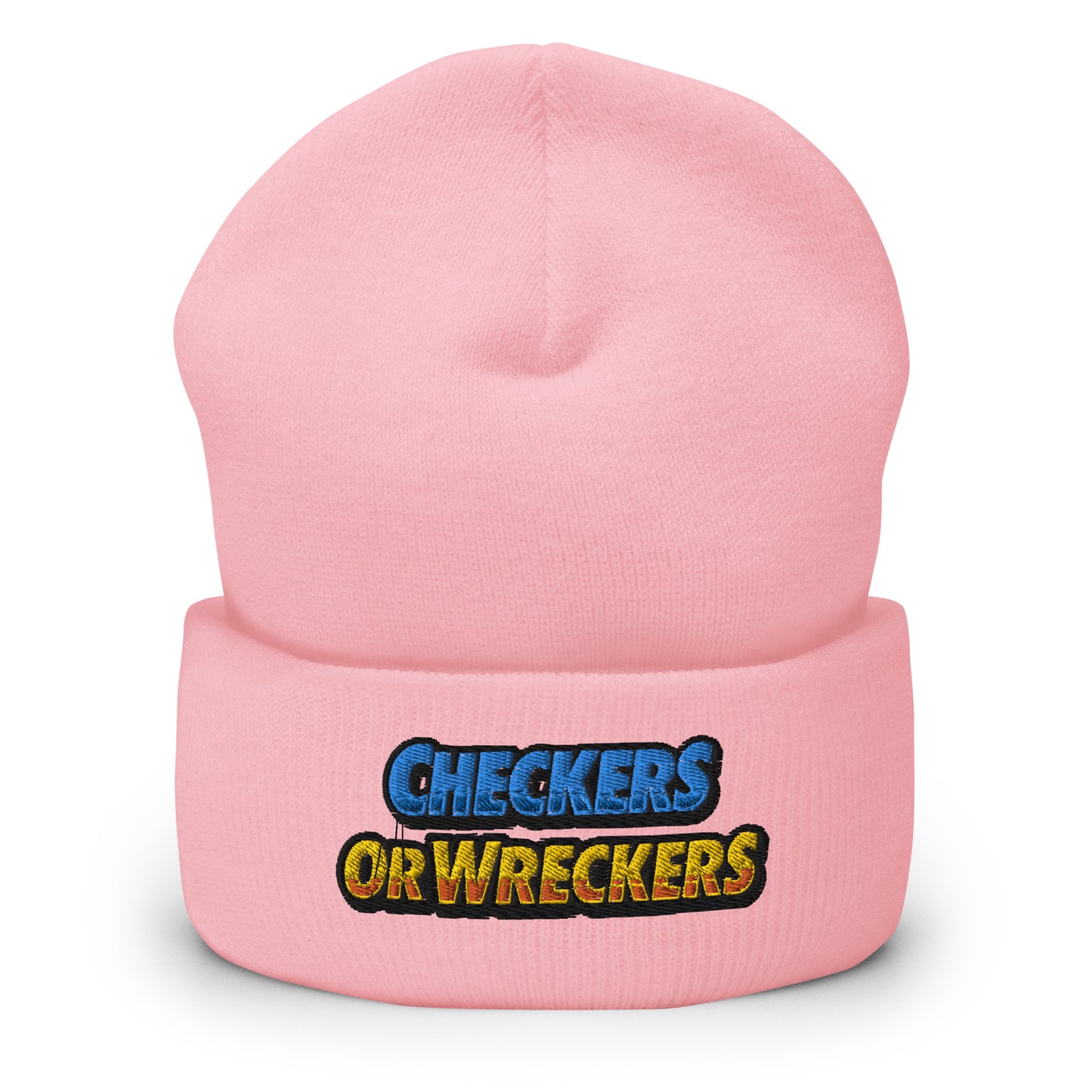 Checkers or Wreckers Cuffed Beanie