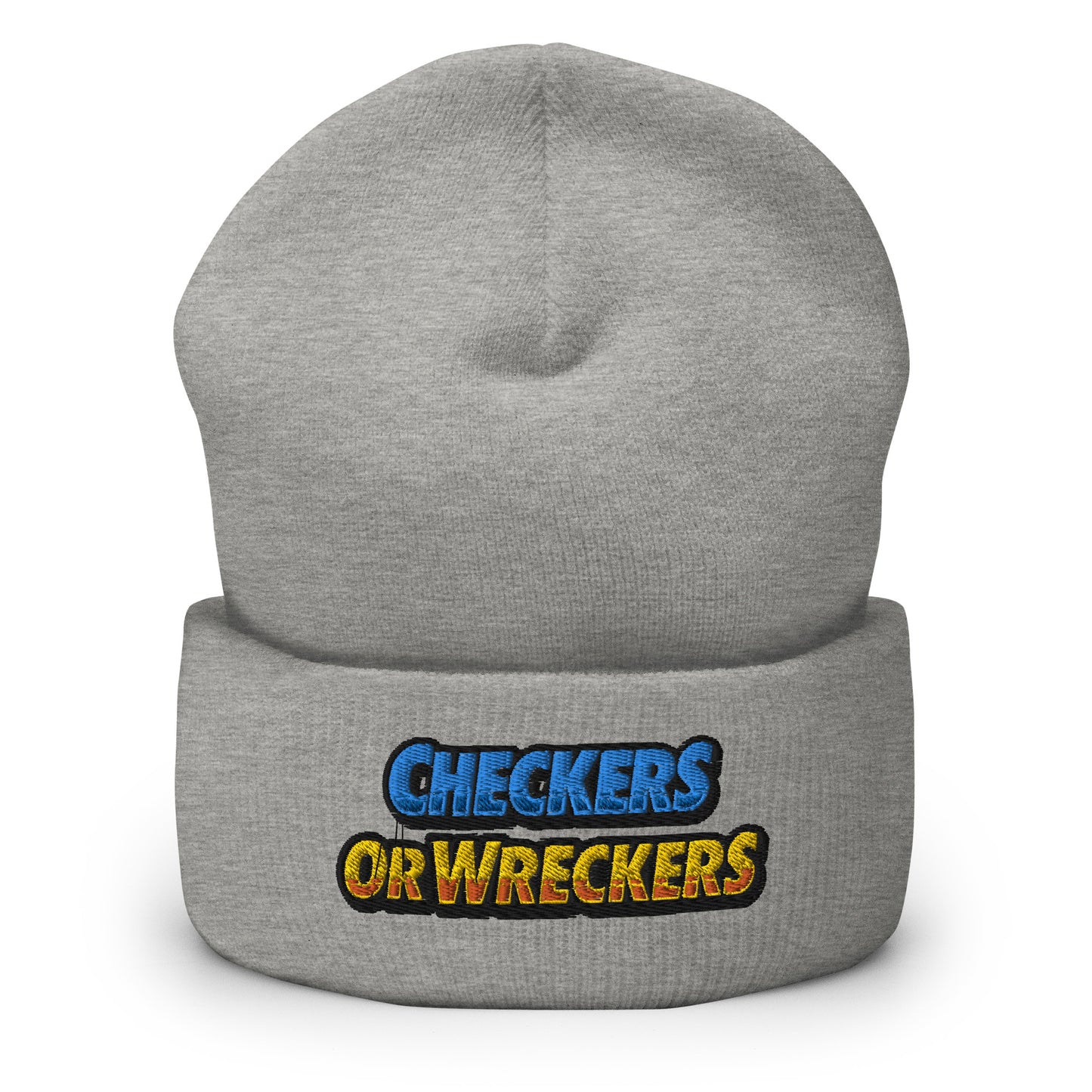 Checkers or Wreckers Cuffed Beanie