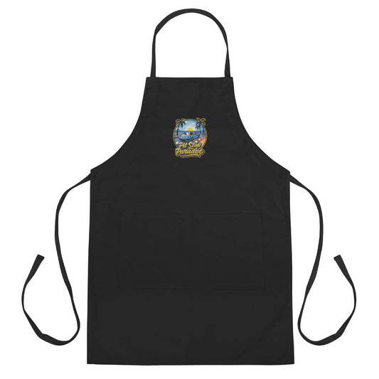 Pit Stop Paradise Embroidered Apron