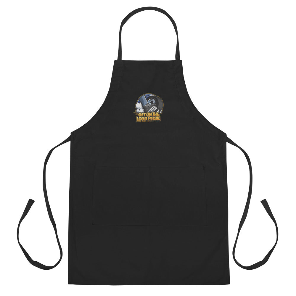 Get On The Loud Pedal Embroidered Apron