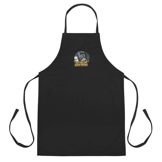 Get On The Loud Pedal Embroidered Apron