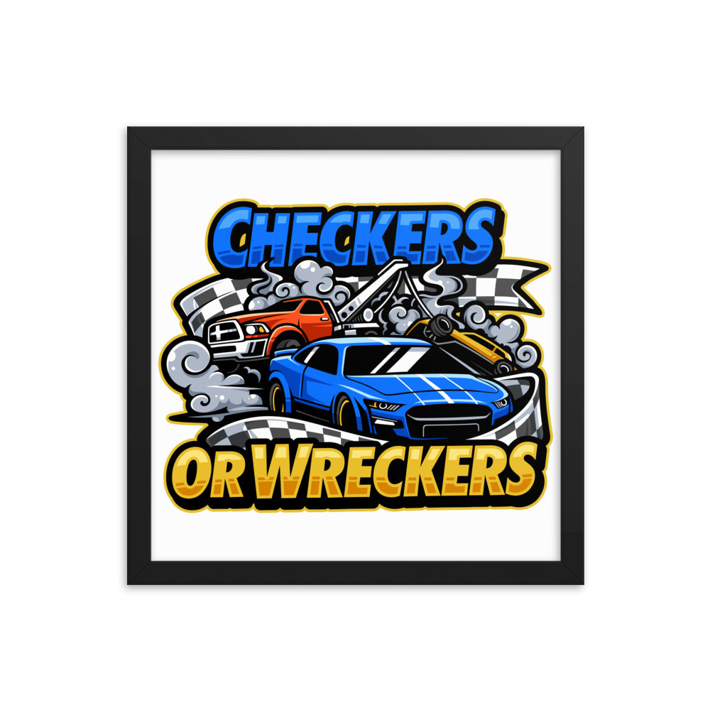 Checkers or Wreckers Framed Poster