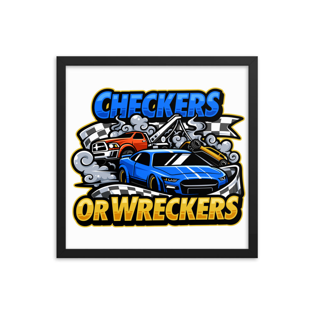 Checkers or Wreckers Framed Poster