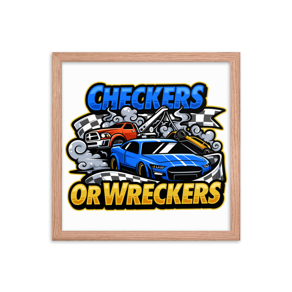 Checkers or Wreckers Framed Poster