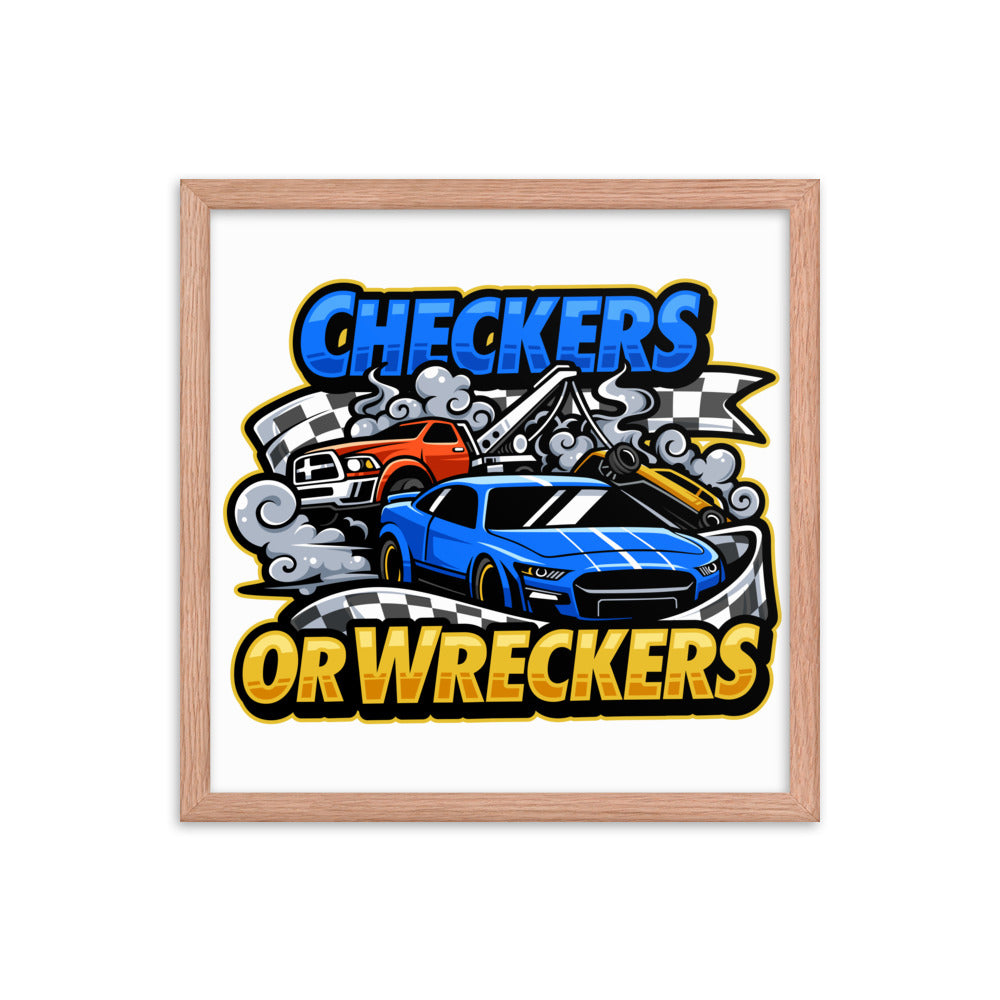 Checkers or Wreckers Framed Poster