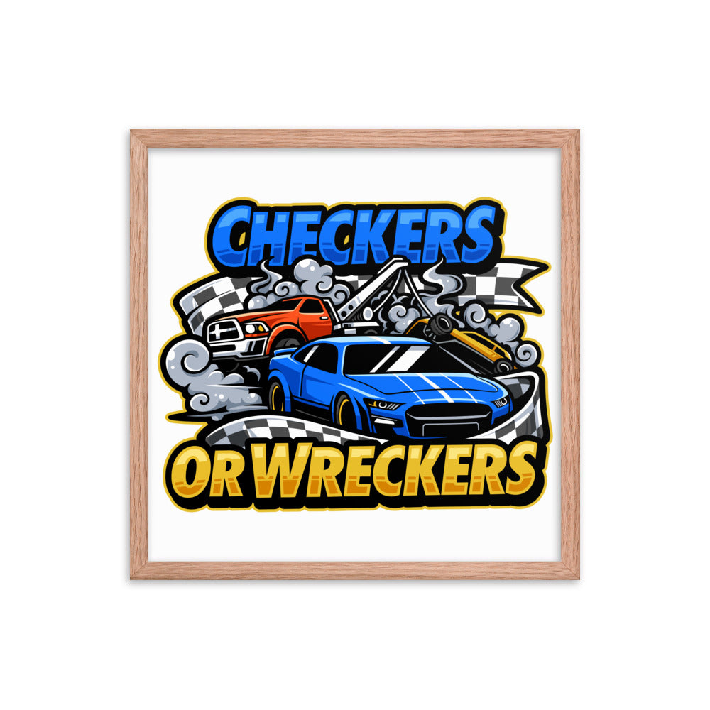 Checkers or Wreckers Framed Poster