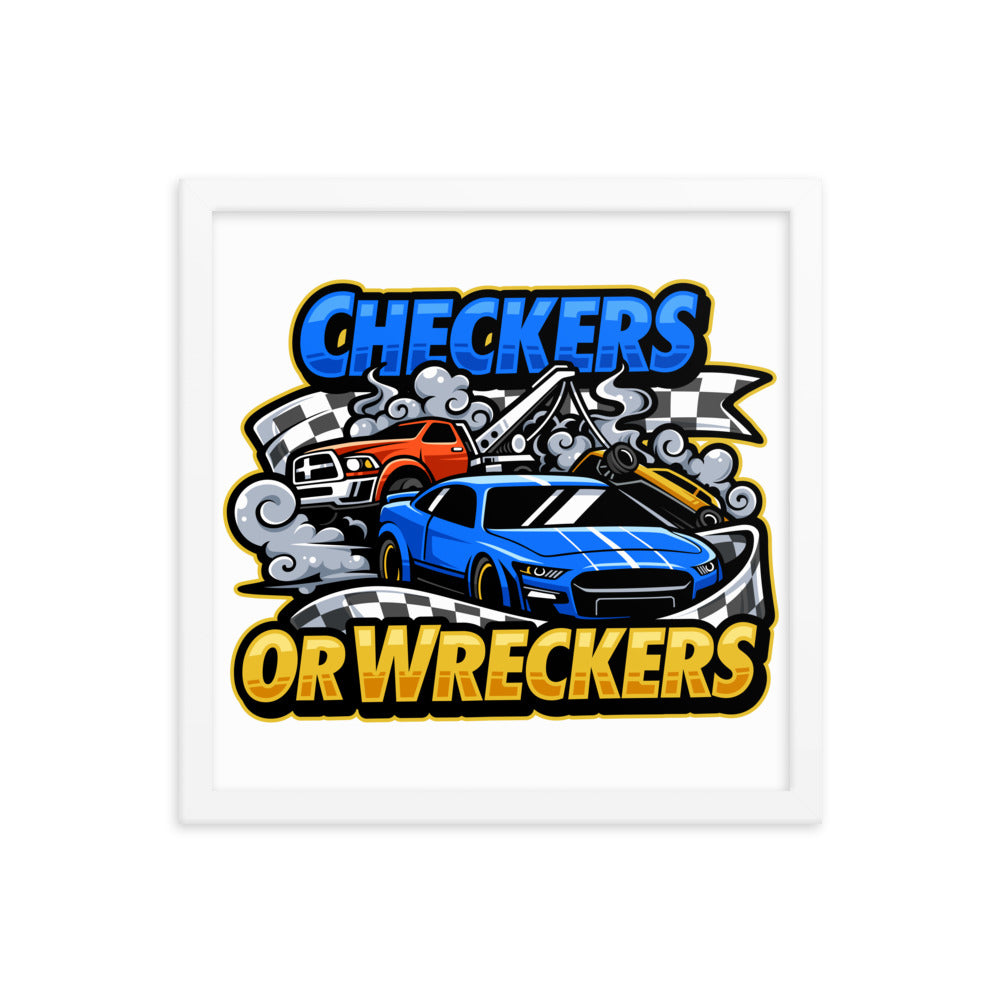 Checkers or Wreckers Framed Poster