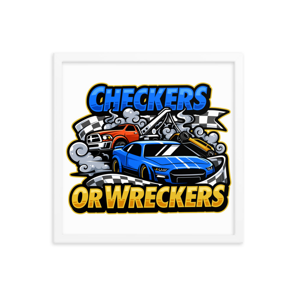 Checkers or Wreckers Framed Poster