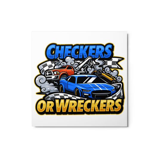 Checkers or Wreckers Metal Prints