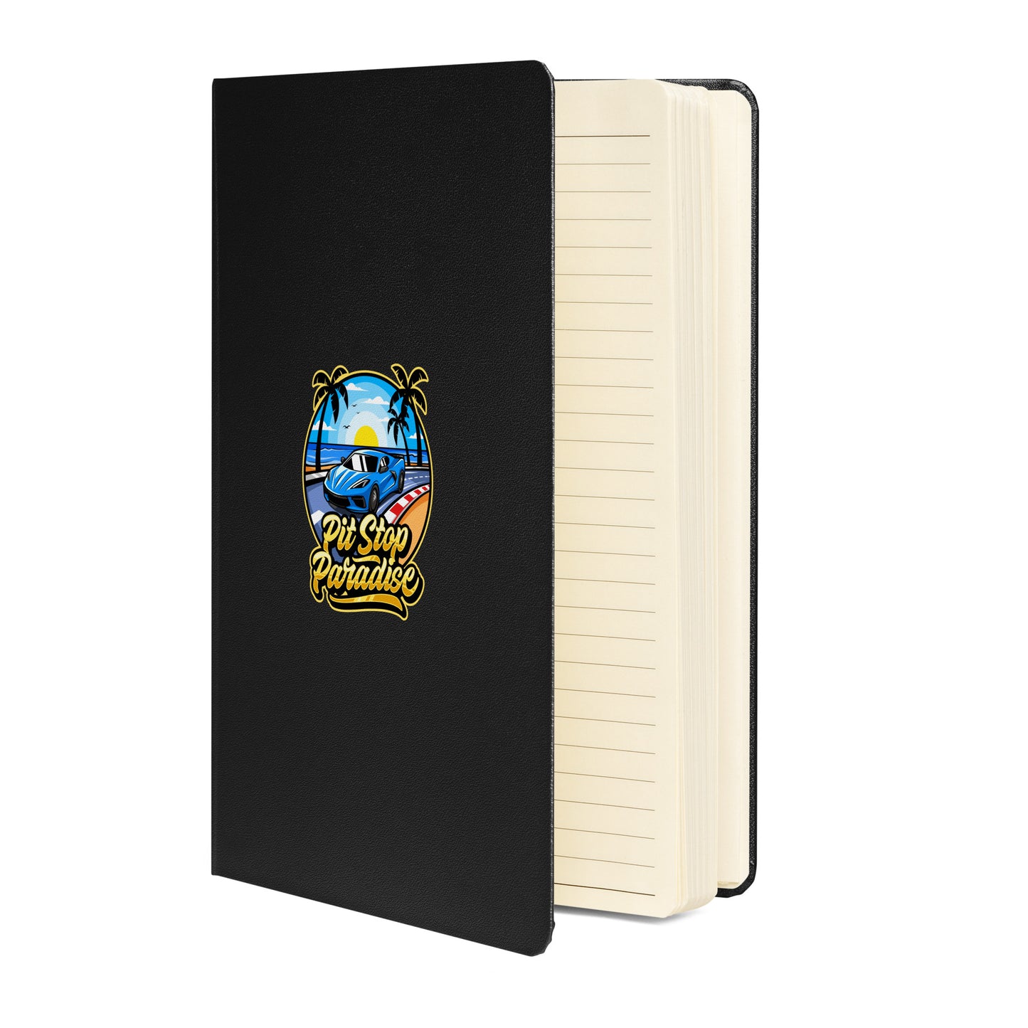 Pit Stop Paradise Hardcover Bound Notebook