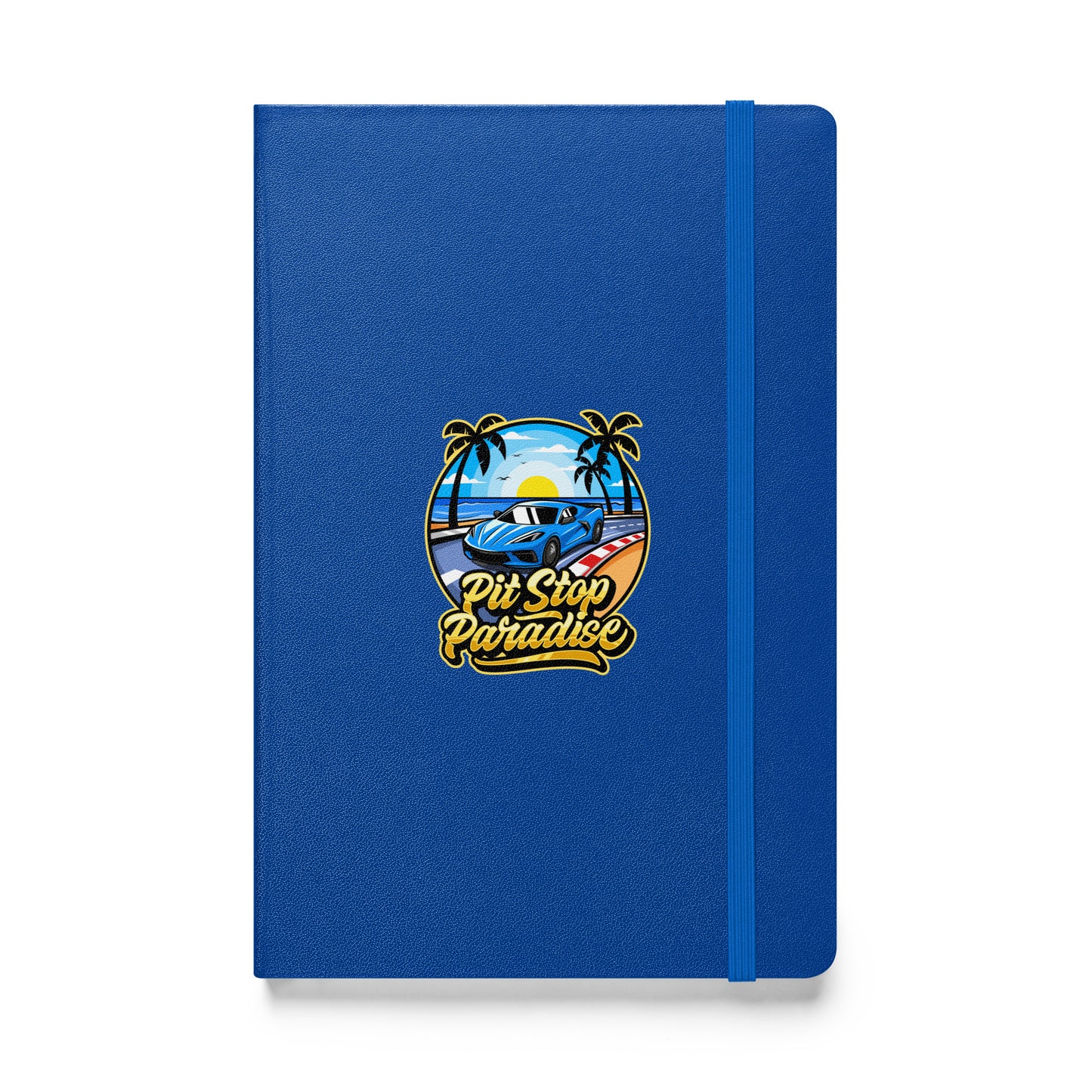 Pit Stop Paradise Hardcover Bound Notebook