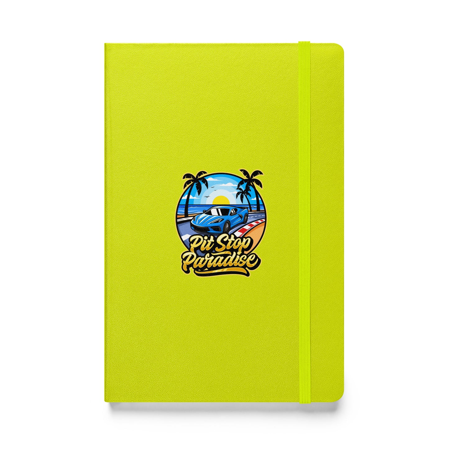 Pit Stop Paradise Hardcover Bound Notebook