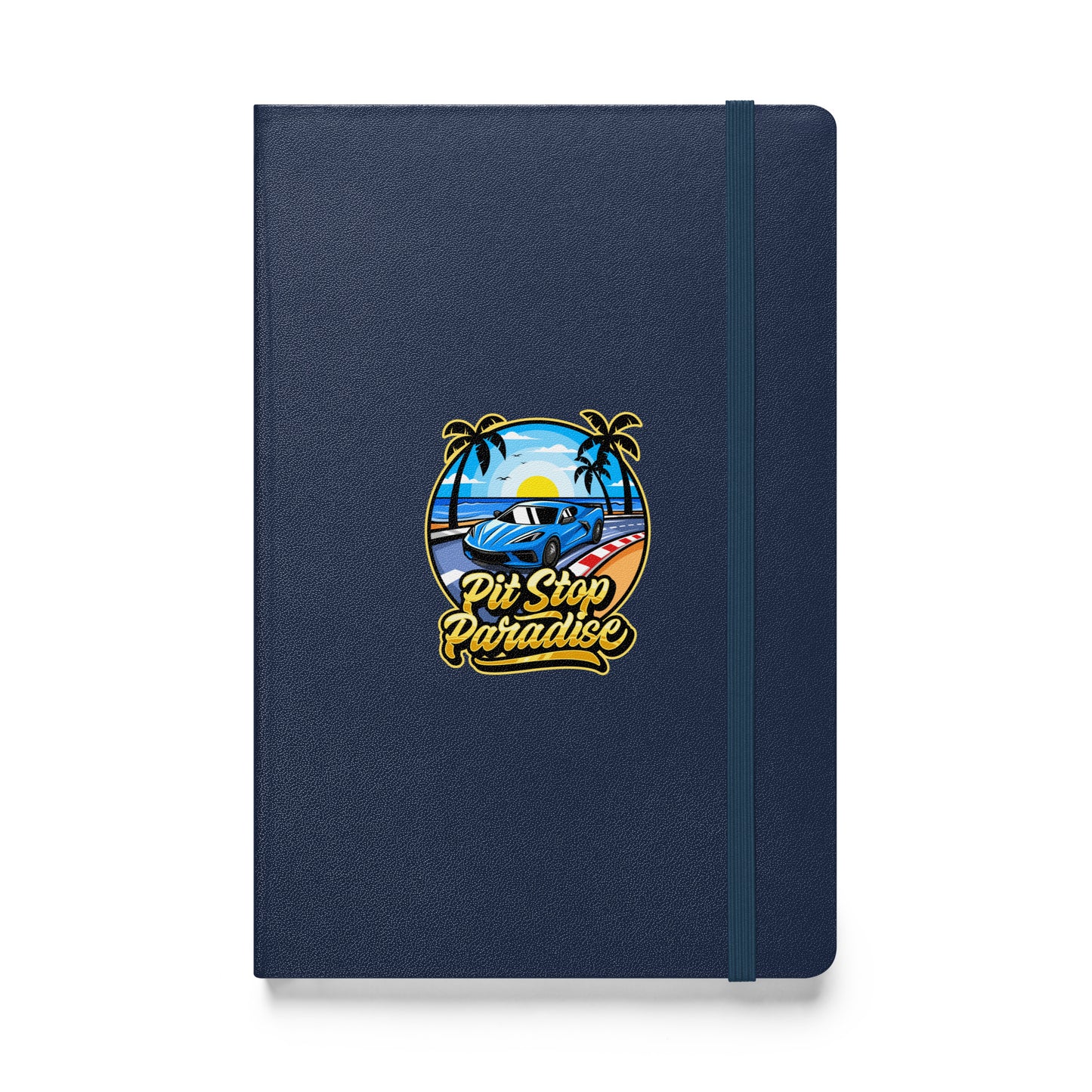 Pit Stop Paradise Hardcover Bound Notebook