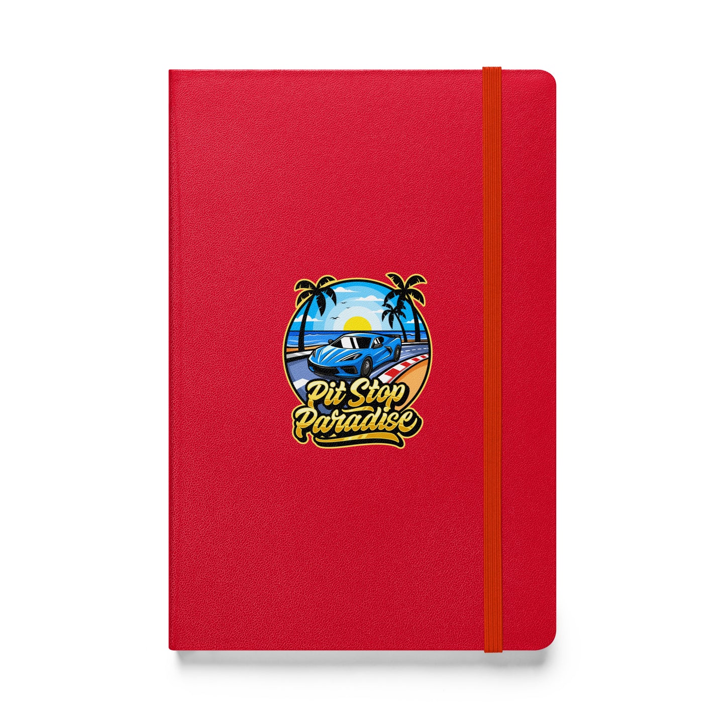 Pit Stop Paradise Hardcover Bound Notebook