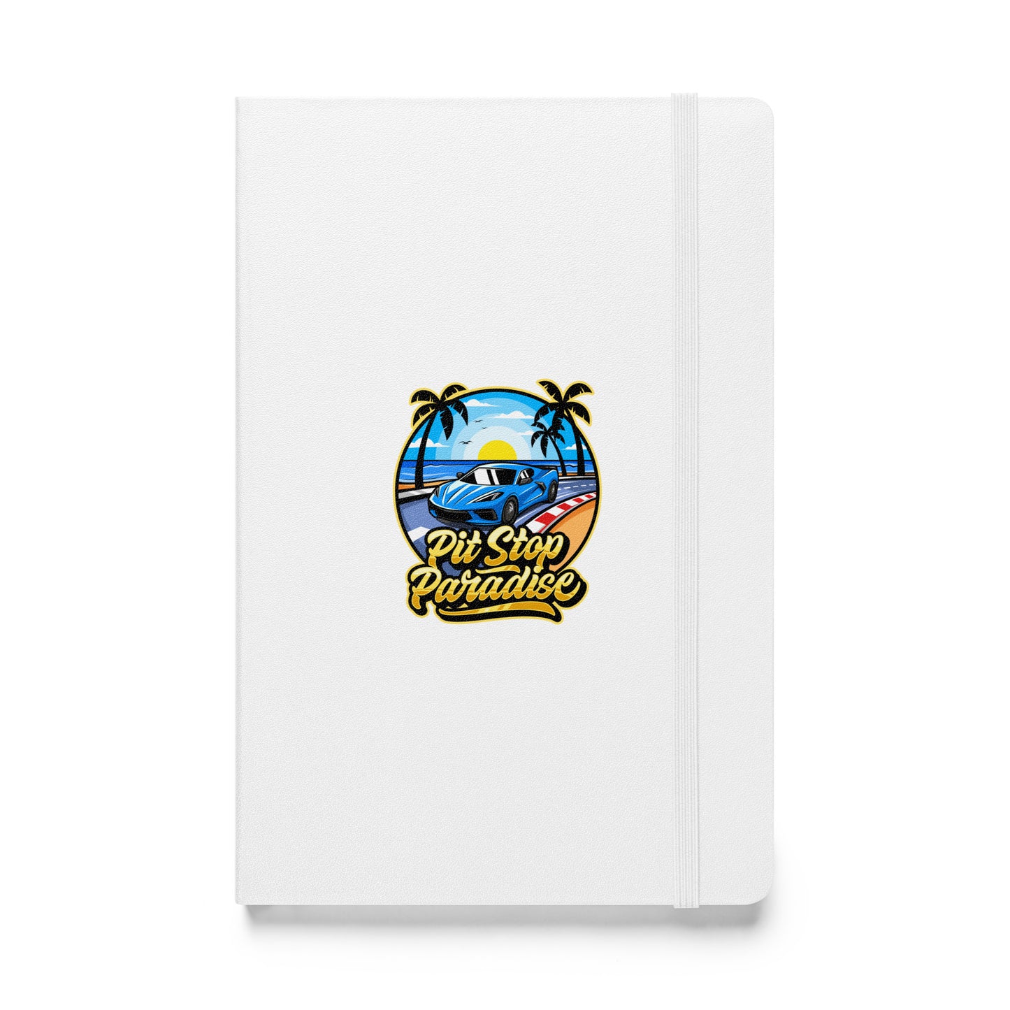 Pit Stop Paradise Hardcover Bound Notebook