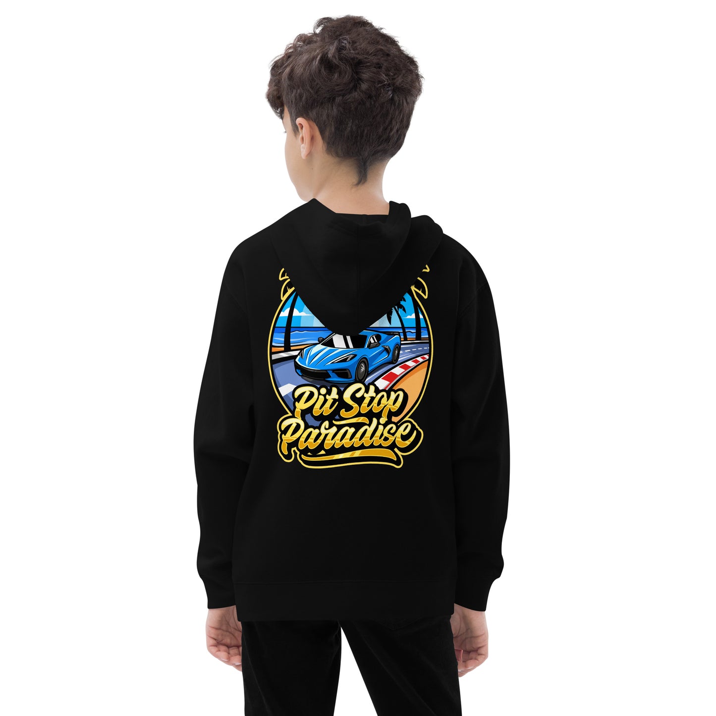 Pit Stop Paradise Kids Hoodie