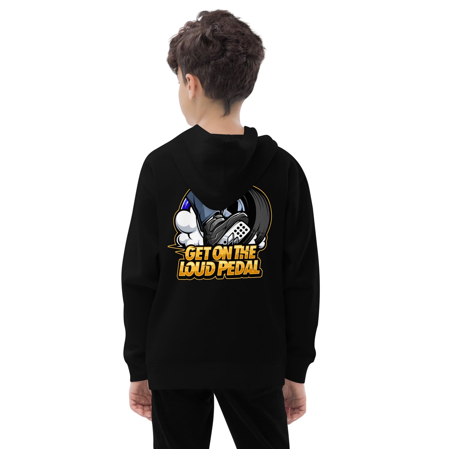 Get On The Loud Pedal Kids Hoodie