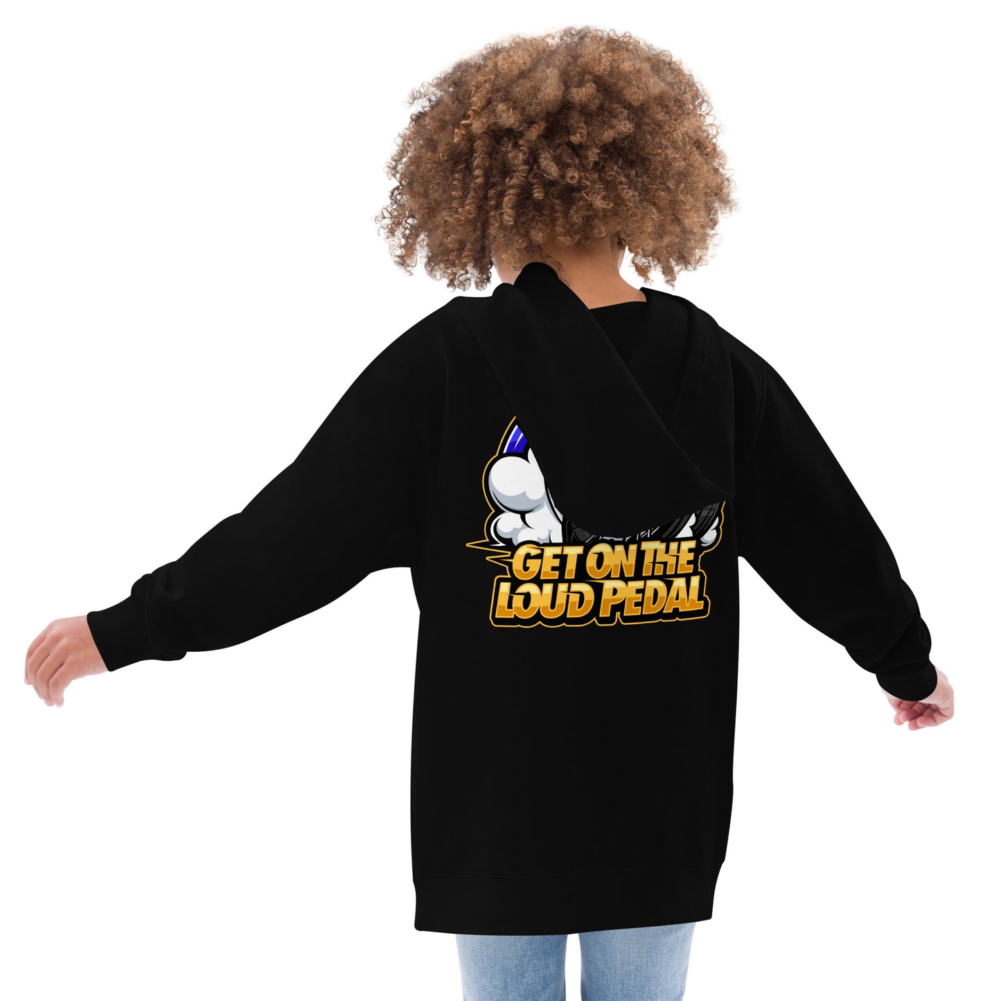 Get On The Loud Pedal Kids Hoodie