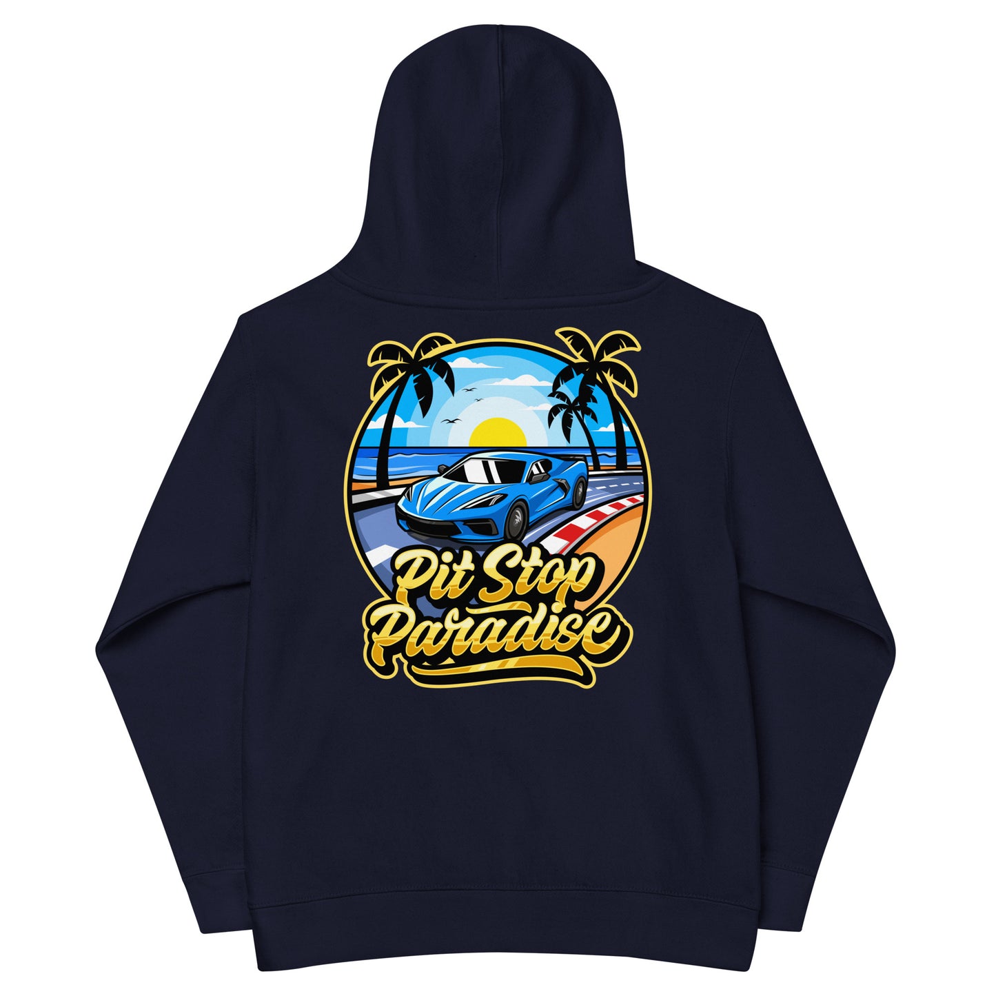 Pit Stop Paradise Kids Hoodie