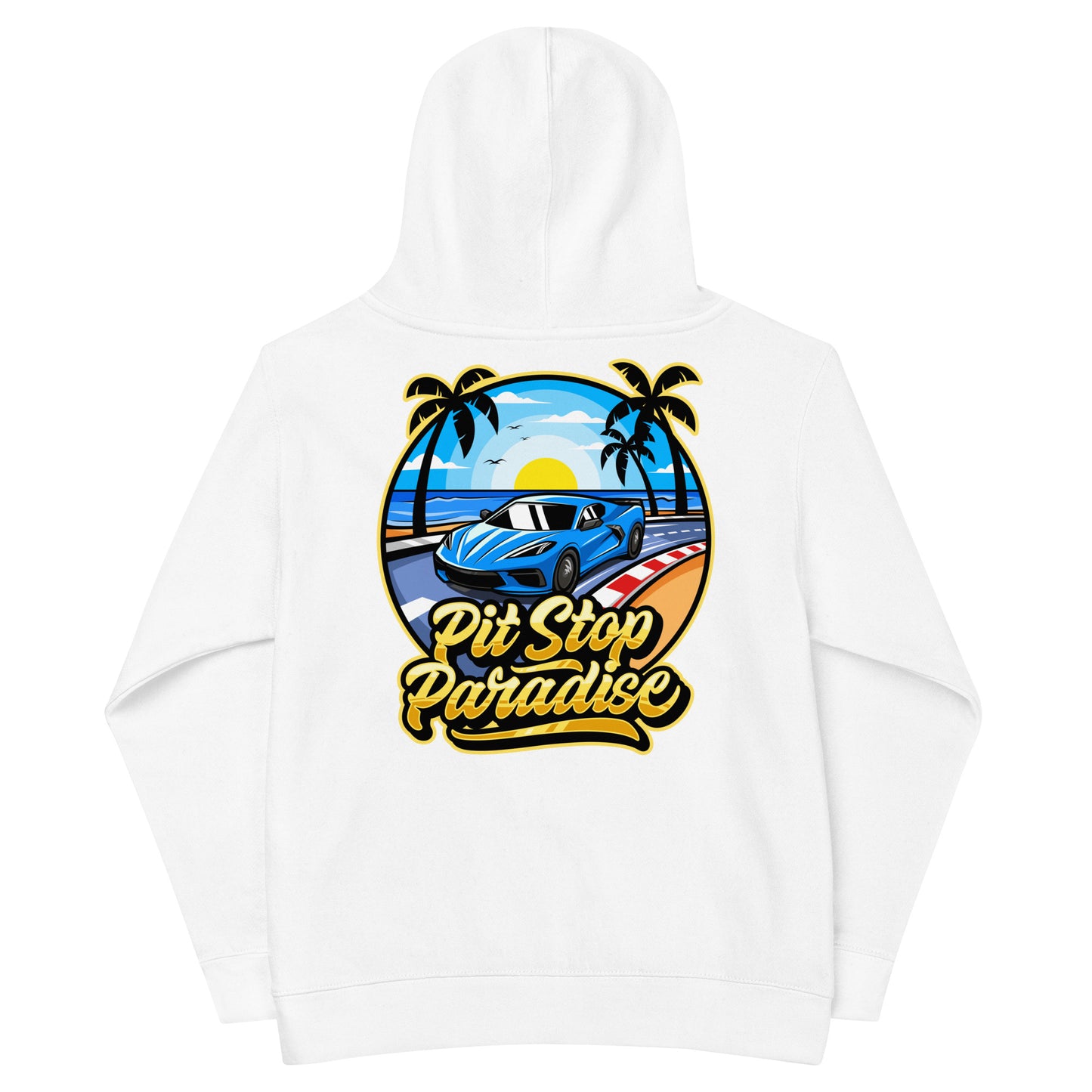 Pit Stop Paradise Kids Hoodie