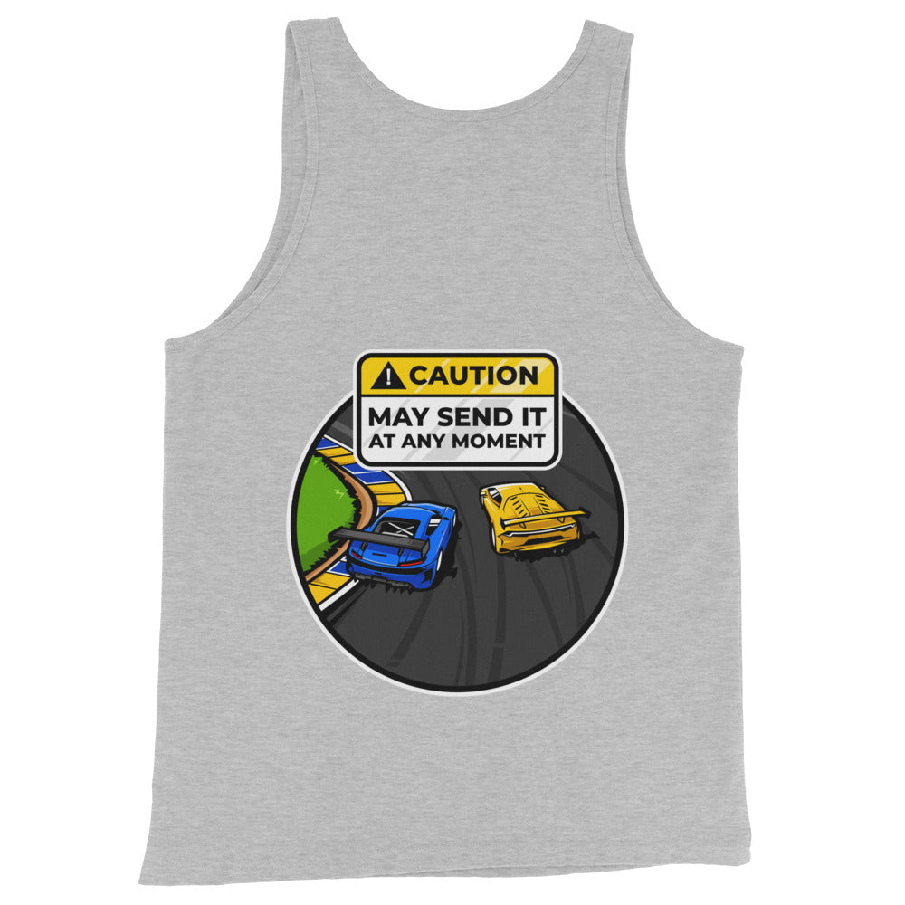 Caution May Send It at Any Moment Men's Tank Top