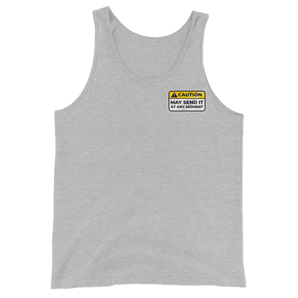 Caution May Send It at Any Moment Men's Tank Top