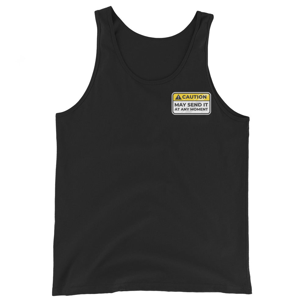 Caution May Send It at Any Moment Men's Tank Top