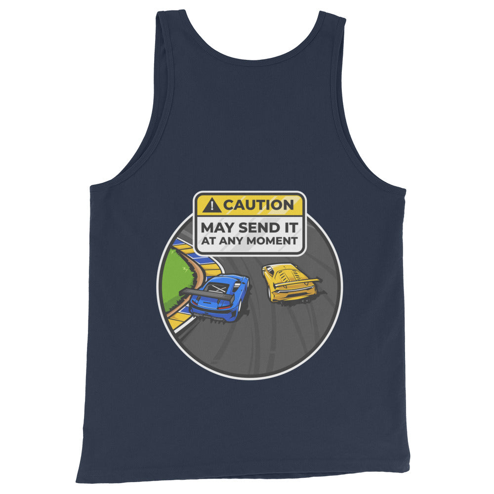 Caution May Send It at Any Moment Men's Tank Top