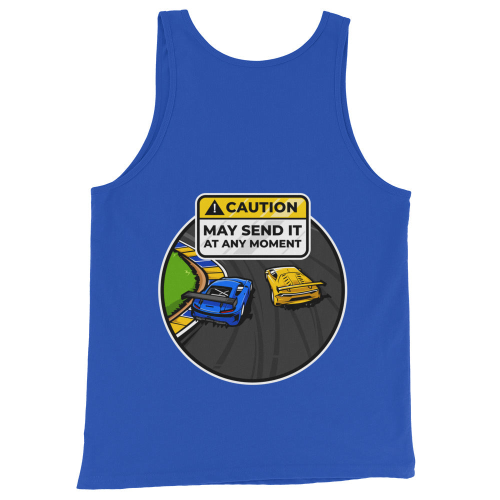 Caution May Send It at Any Moment Men's Tank Top