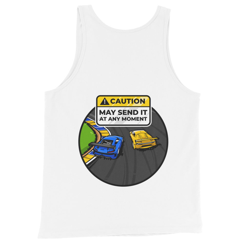 Caution May Send It at Any Moment Men's Tank Top