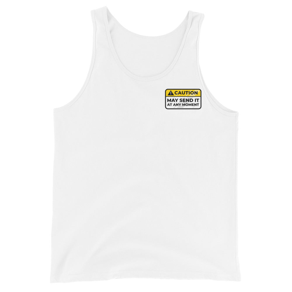 Caution May Send It at Any Moment Men's Tank Top