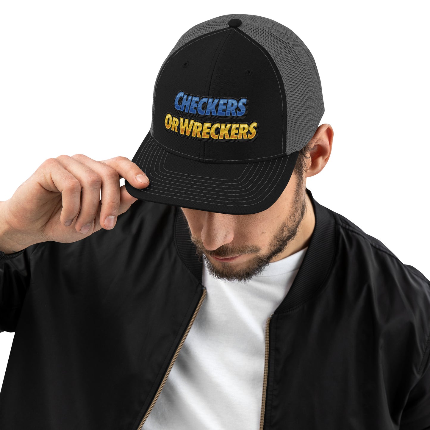 Checkers or Wreckers Trucker Cap