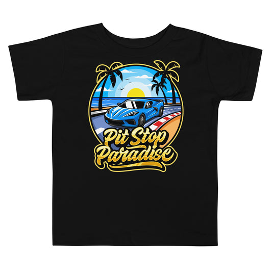 Pit Stop Paradise Toddler Short Sleeve Tee