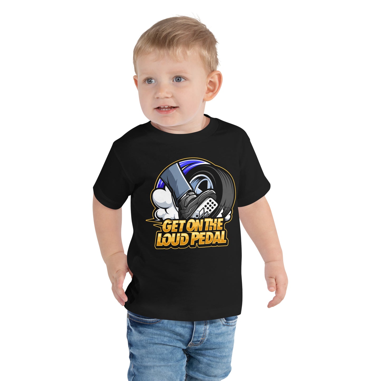 Get On The Loud Pedal Toddler Short Sleeve Tee