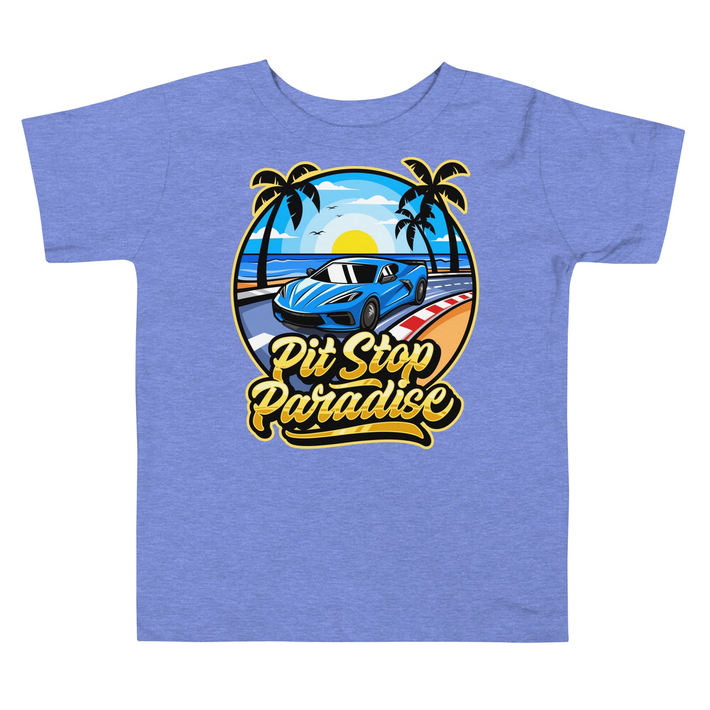 Pit Stop Paradise Toddler Short Sleeve Tee