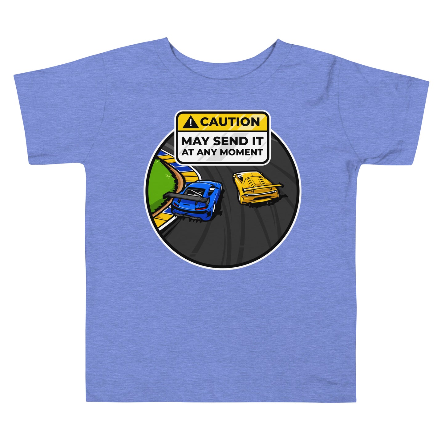 Caution May Send It at Any Moment Toddler Short Sleeve Tee