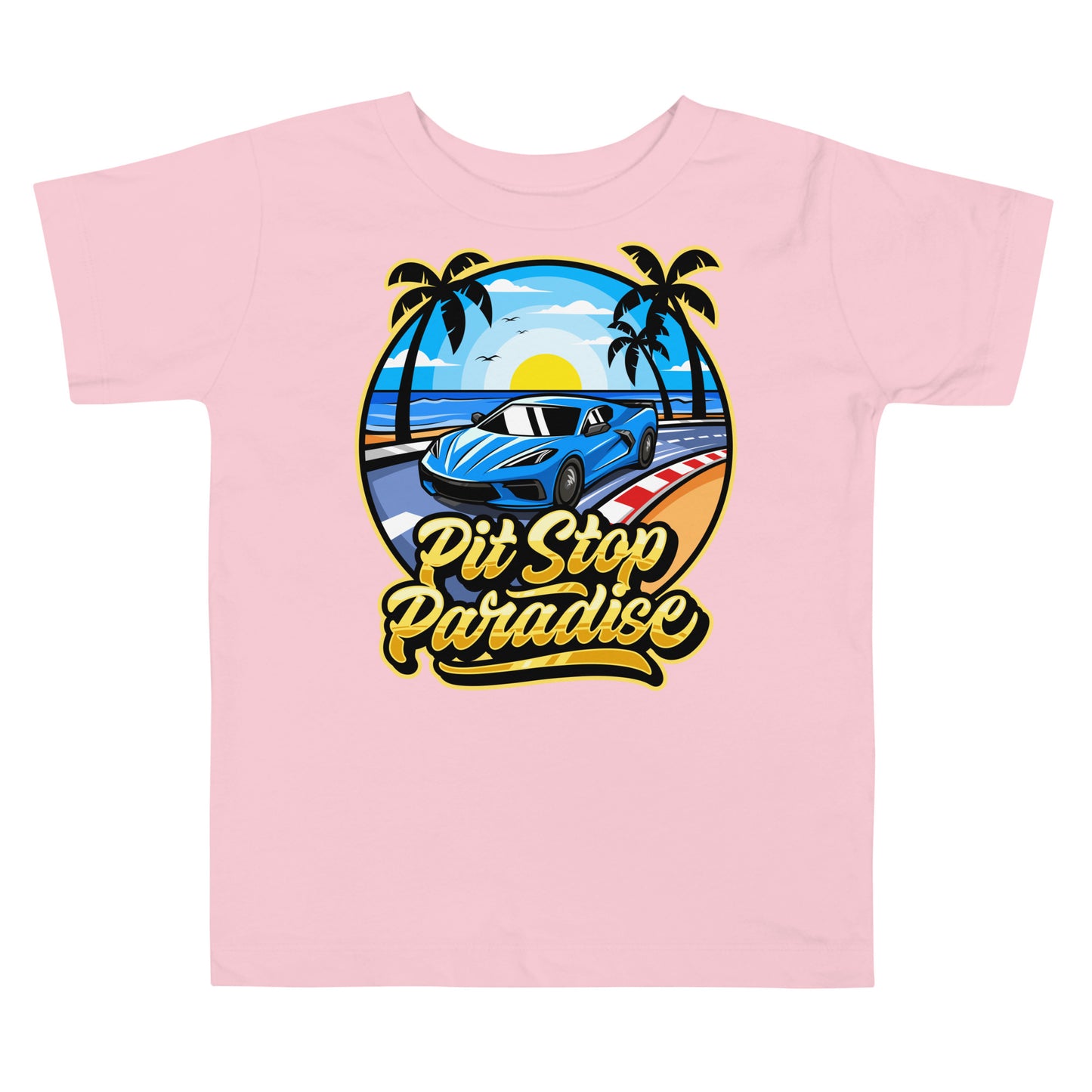 Pit Stop Paradise Toddler Short Sleeve Tee