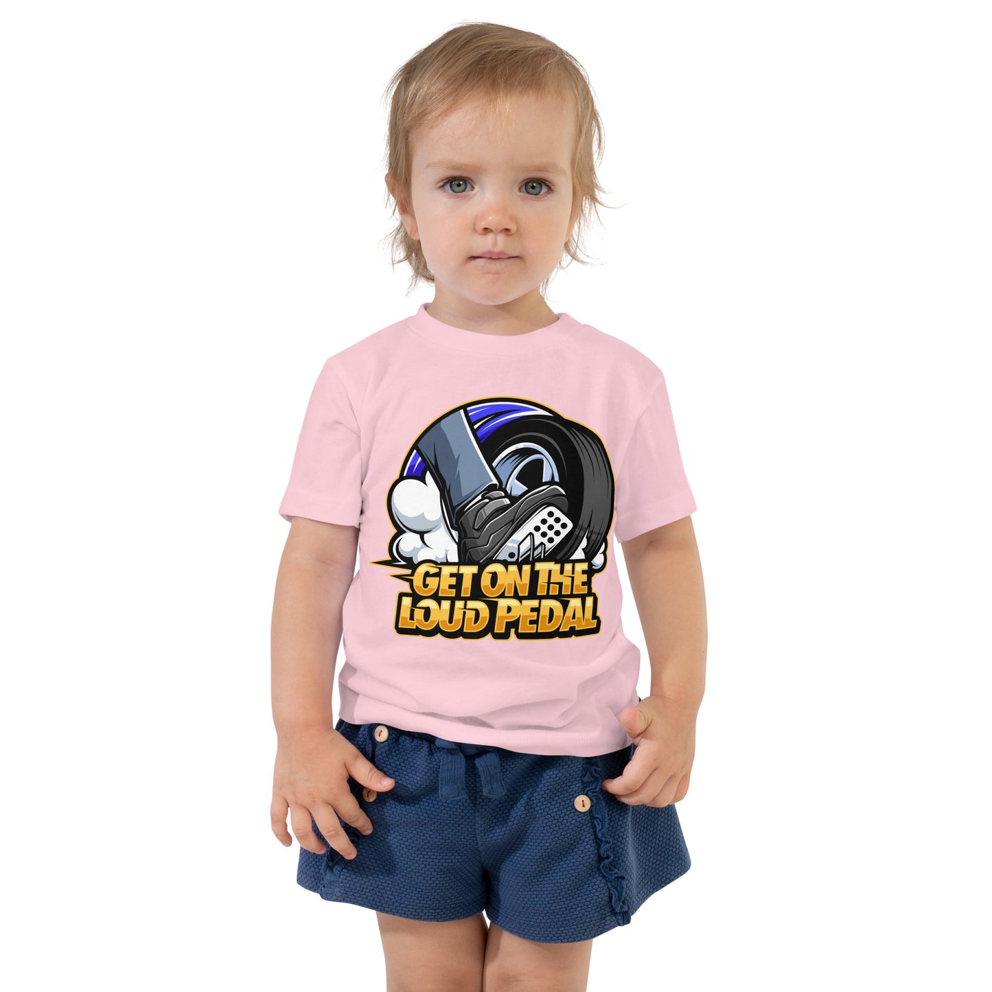 Get On The Loud Pedal Toddler Short Sleeve Tee