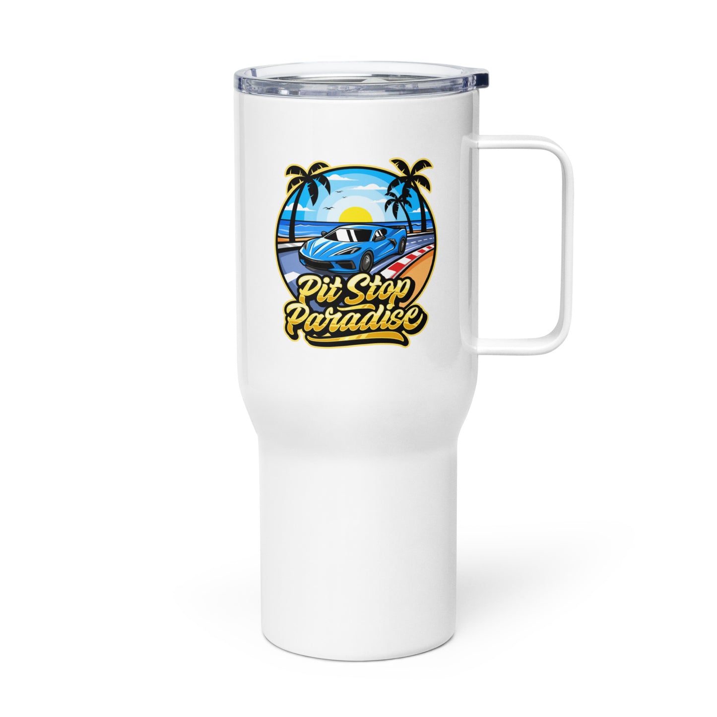 Pit Stop Paradise Travel Mug