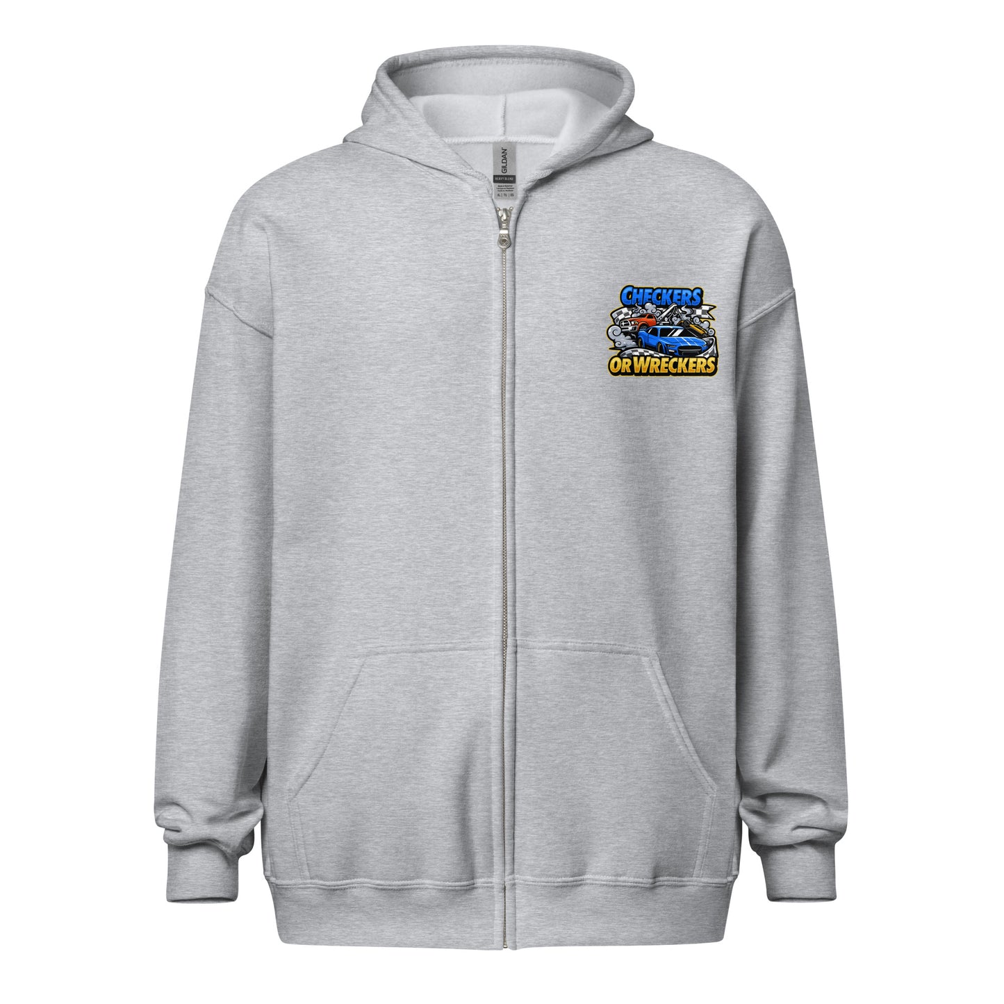 Checkers or Wreckers Unisex Zip Hoodie