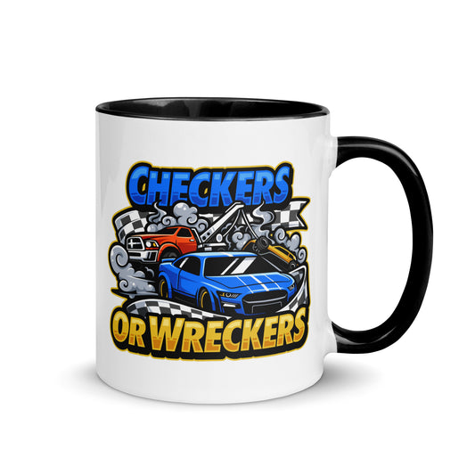 Checkers or Wreckers Mug with Color Inside